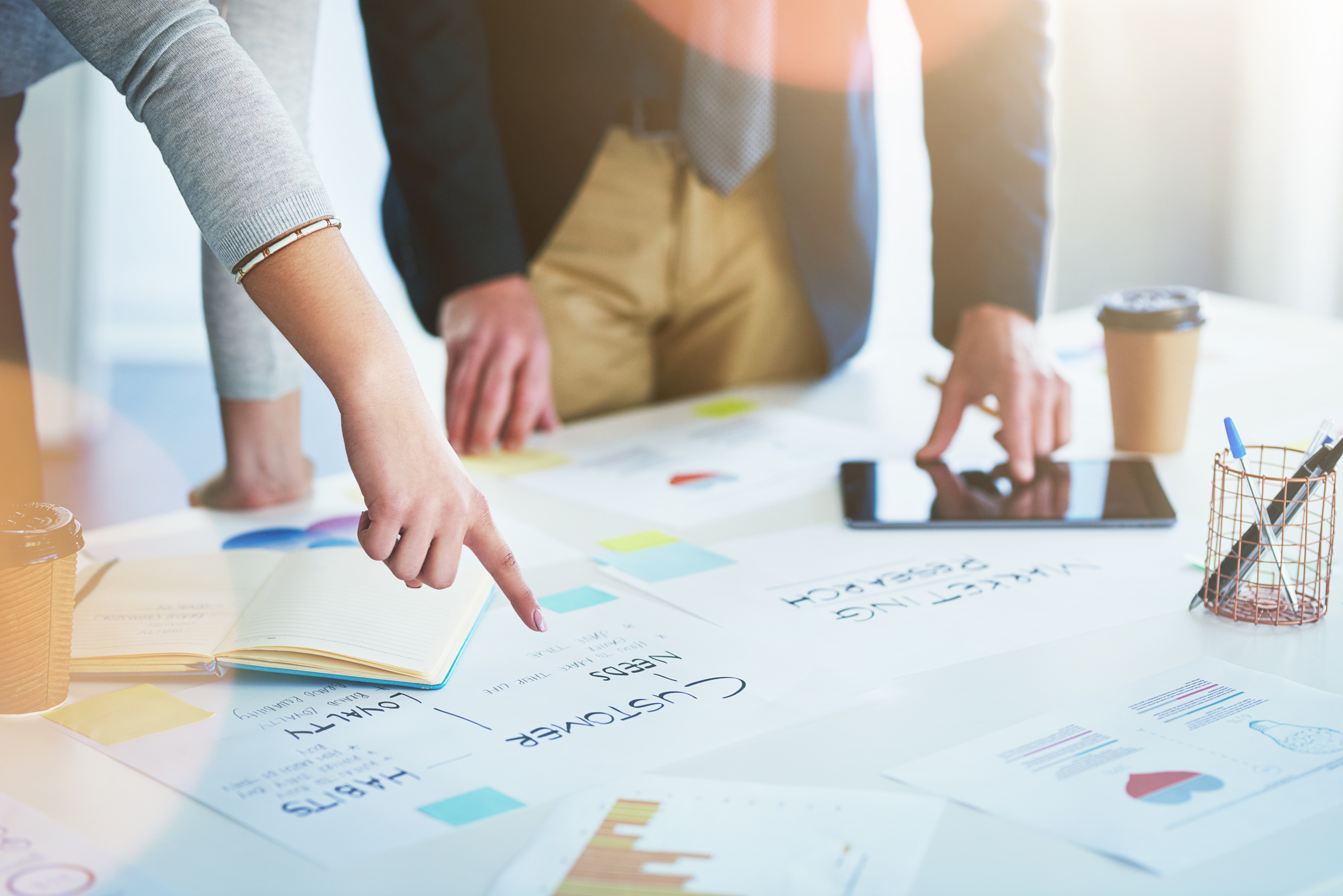 Hands people office with paperwork strategy feedback report company growth business employees documents with teamwork collaboration project planning boardroom